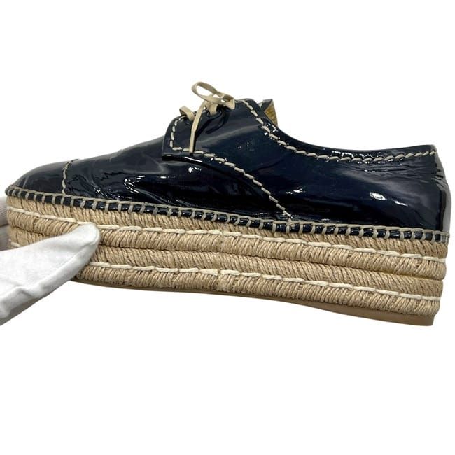 Prada Platform Espadrilles Black Shoes — view 5