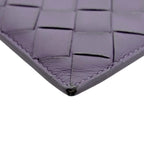 Bottega Veneta Coin Case Purple Intrecciato Purse — view 8