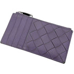 Bottega Veneta Coin Case Purple Intrecciato Purse — view 9