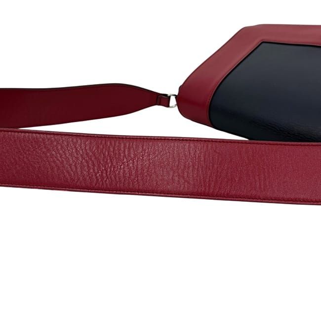 Celine Frame Shoulder Bag Red Navy Blue — view 9