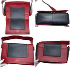 Celine Frame Shoulder Bag Red Navy Blue — view 5