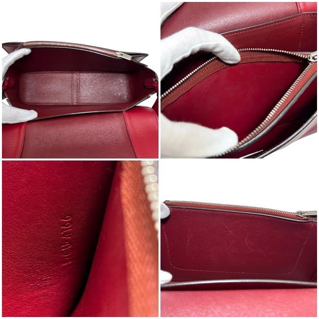 Celine Frame Shoulder Bag Red Navy Blue — view 3