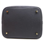Hermes Picotin Lock MM Taurillon Clemence BK GD Handbag — view 4
