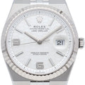 Rolex Land Watch Honeycomb Motif Box 18k White Gold SS