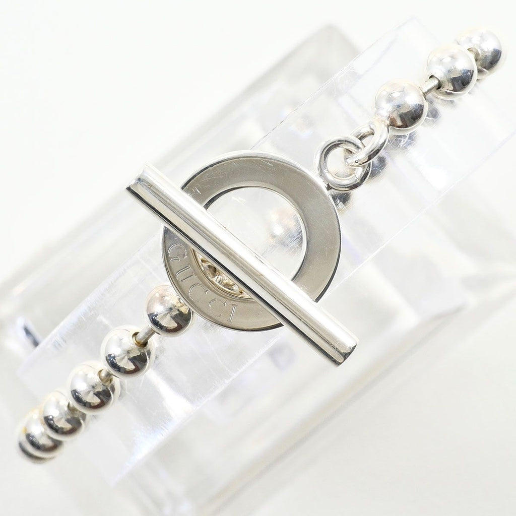 Gucci Ball Chain 925 Sterling Silver Bracelet 16.5 cm