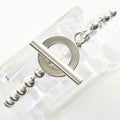 Gucci Ball Chain 925 Sterling Silver Bracelet 16.5 cm