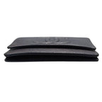 Chanel Wallet Shoulder Caviar Leather CC Logo Black Silver — view 3