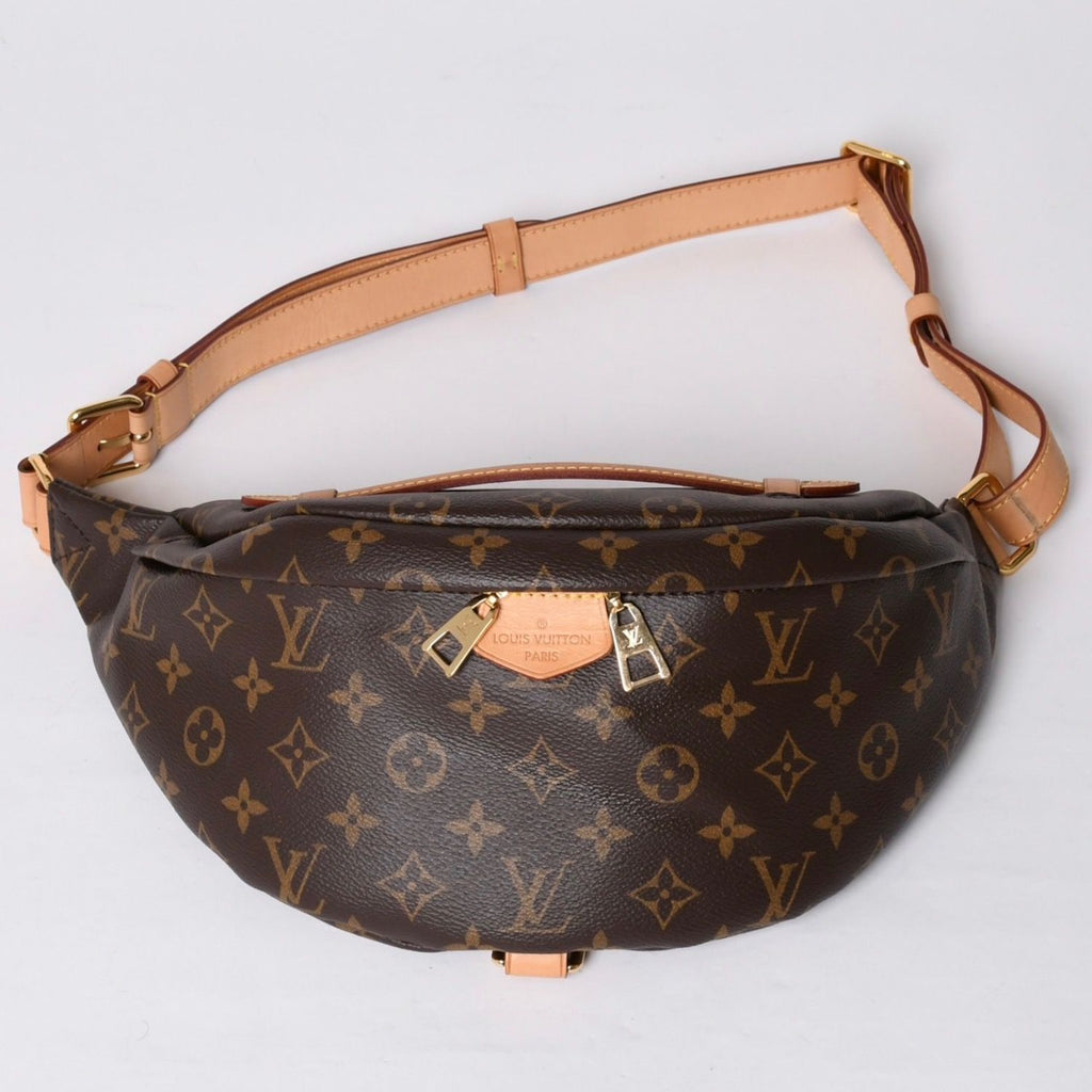 Louis Vuitton Bum Bag MM Brown Monogram Canvas Leather Gold