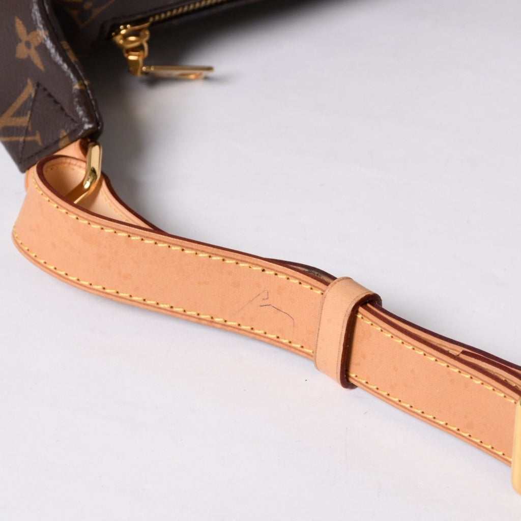 Louis Vuitton Bum Bag MM Brown Monogram Canvas Leather Gold — view 5