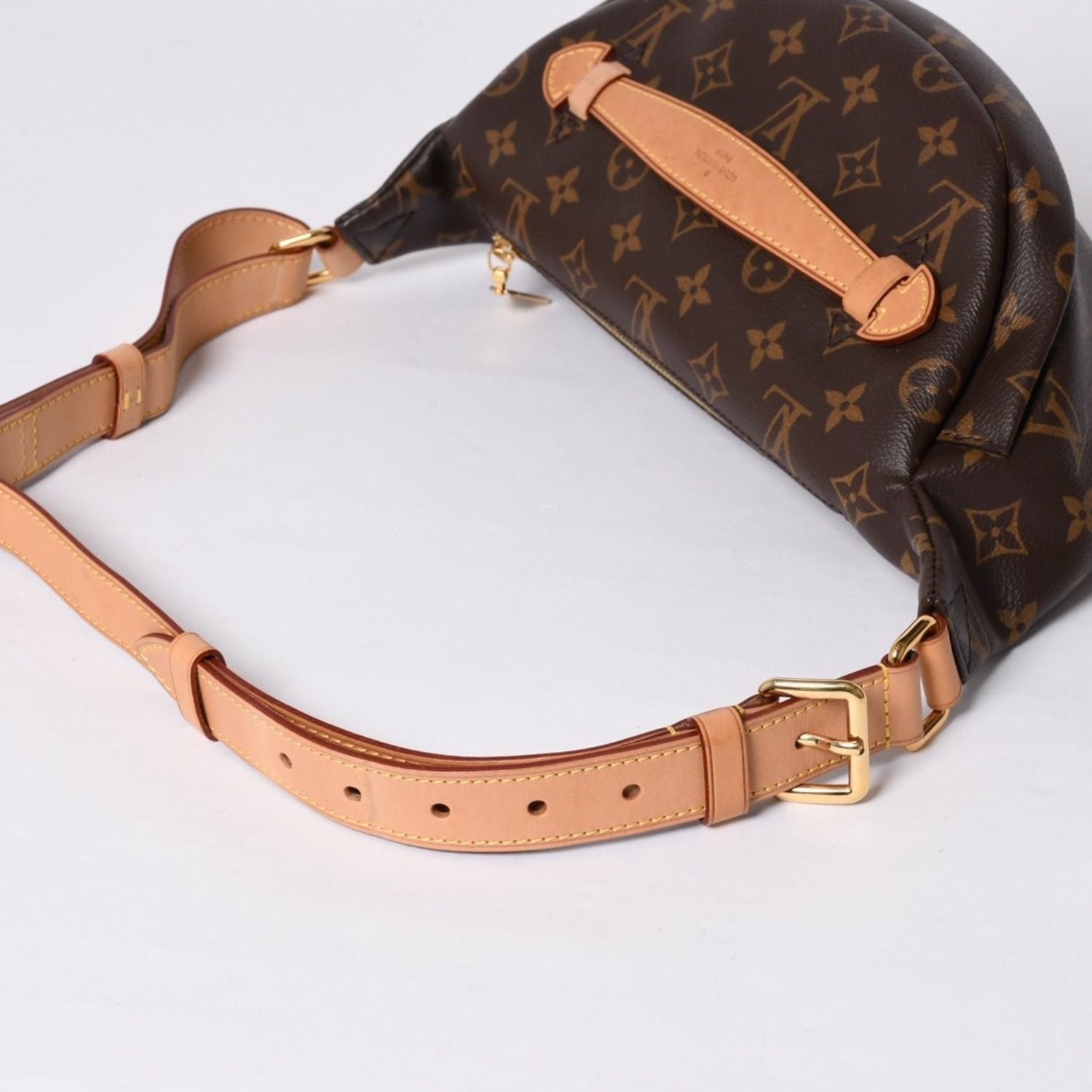 Louis Vuitton Bum Bag MM Brown Monogram Canvas Leather Gold — view 7