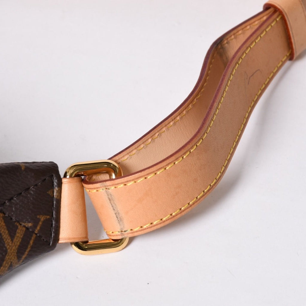 Louis Vuitton Bum Bag MM Brown Monogram Canvas Leather Gold — view 8