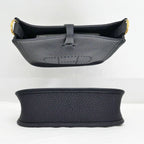 Hermes Evelyne TPM Sangle Caval Canvas Shoulder Bag Gold Taurillon Clemence — view 4