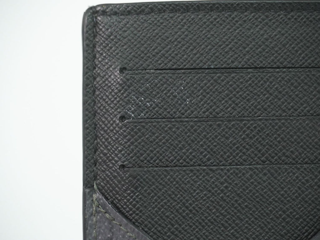 Louis Vuitton LV Coin Card Holder Monogram Eclipse Black Gray — view 7
