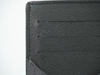 Louis Vuitton LV Coin Card Holder Monogram Eclipse Black Gray — view 7