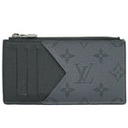 Louis Vuitton LV Coin Card Holder Monogram Eclipse Black Gray