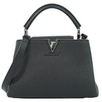 Louis Vuitton LV Capucines BB Taurillon Leather 2-Way Shoulder Bag Noir