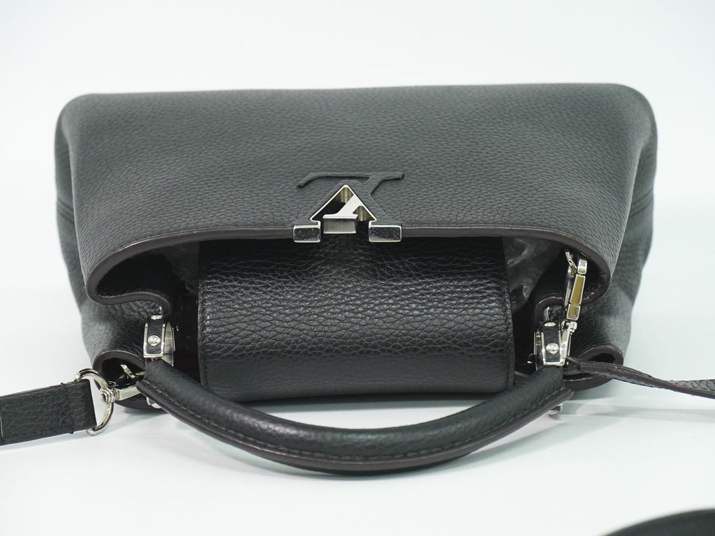 Louis Vuitton LV Capucines BB Taurillon Leather 2-Way Shoulder Bag Noir — view 5