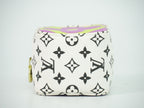 Louis Vuitton LV Porte-Monnaie Cube Monogram Giant Pouch White Purple — view 3