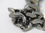 Fendi FF Logo Chain Bracelet Bangle Metal Silver — view 4