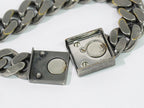 Fendi FF Logo Chain Bracelet Bangle Metal Silver — view 6