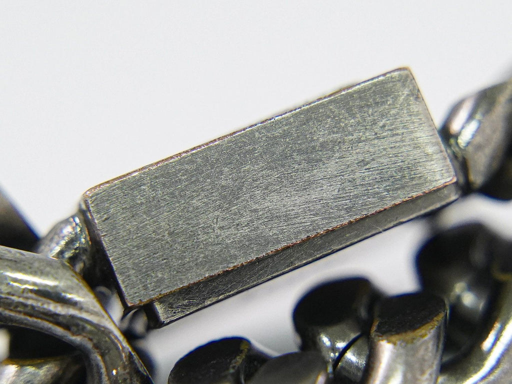 Fendi FF Logo Chain Bracelet Bangle Metal Silver — view 7