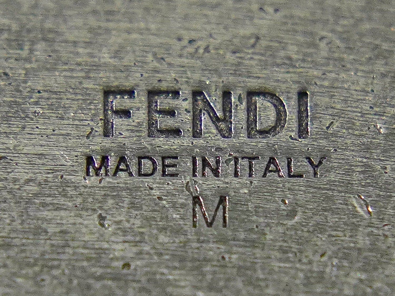 Fendi FF Logo Chain Bracelet Bangle Metal Silver — view 9