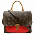Louis Vuitton Marignan Monogram Handbag Leather Canvas