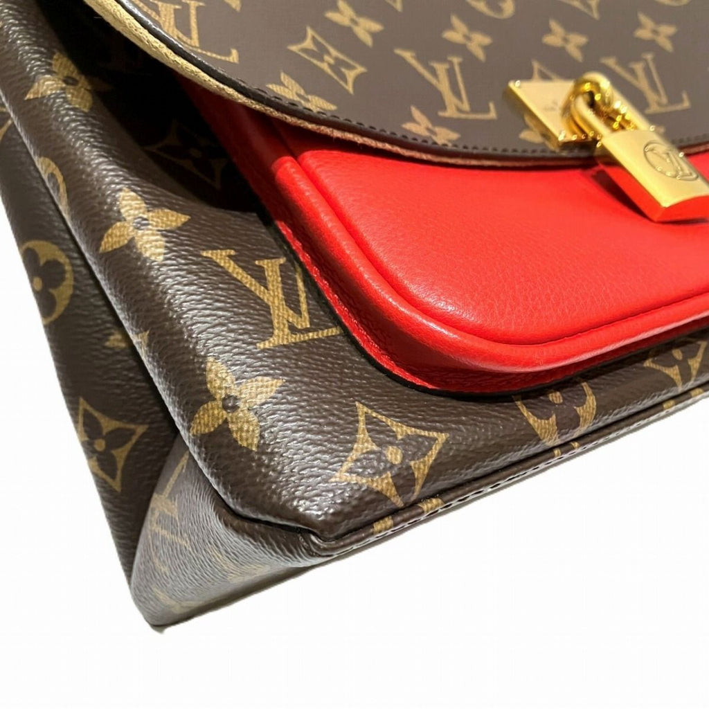 Louis Vuitton Marignan Monogram Handbag Leather Canvas — view 7