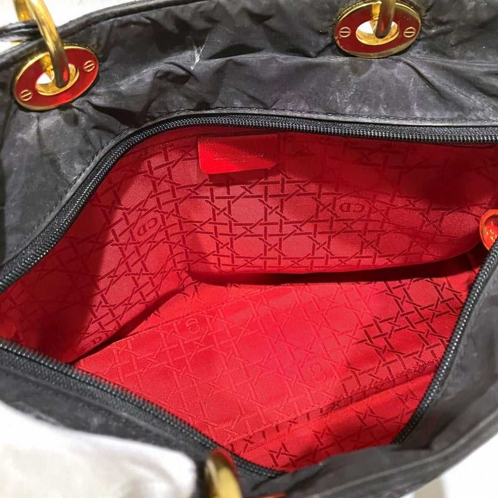 Dior Cannage Handbag Nylon — view 5