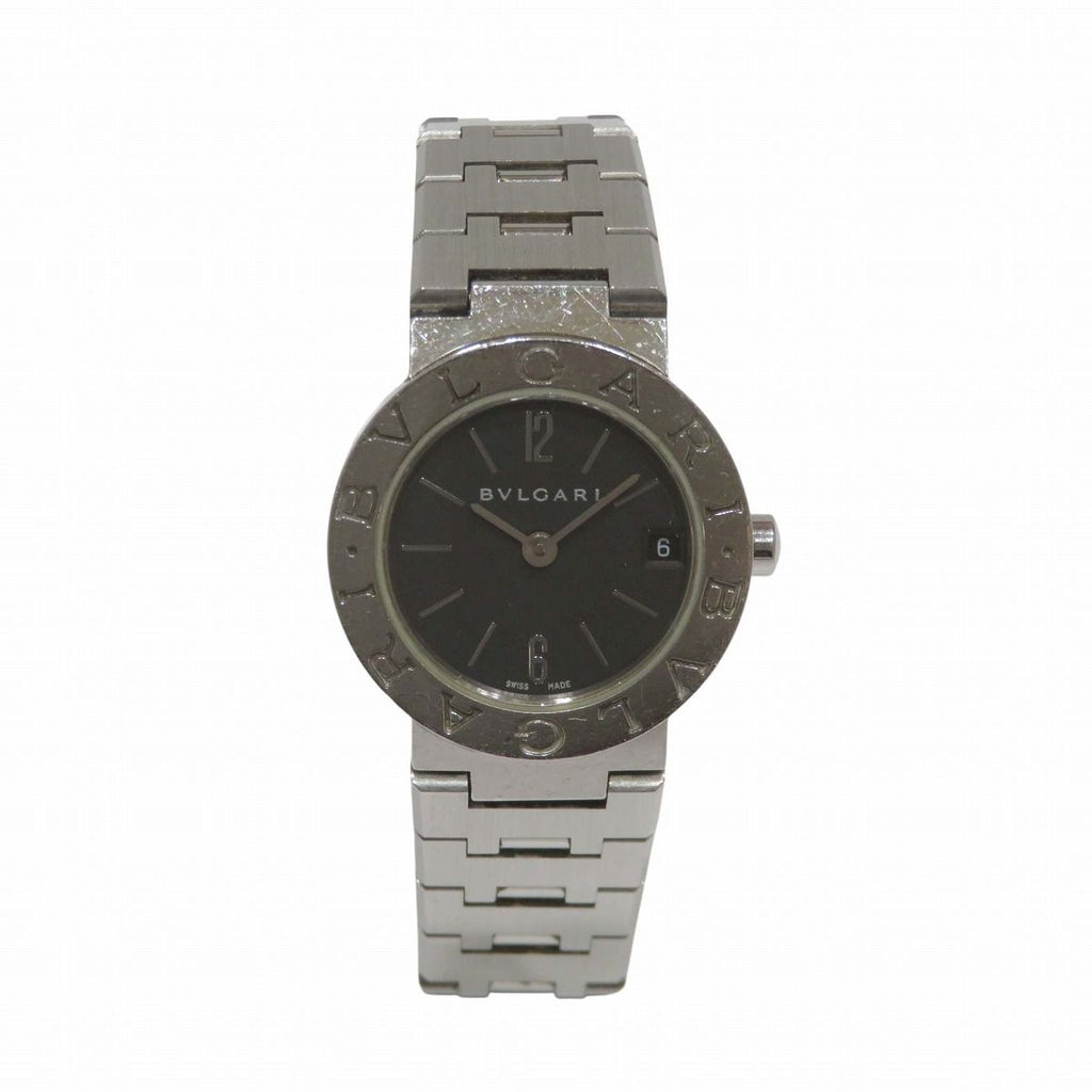 Bvlgari Watch SS Quartz Black Dial