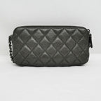 Chanel Chain Wallet Shoulder Bag Caviar Leather Metallic Green — view 2
