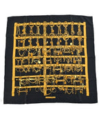 Hermes Bandana Scarf Black