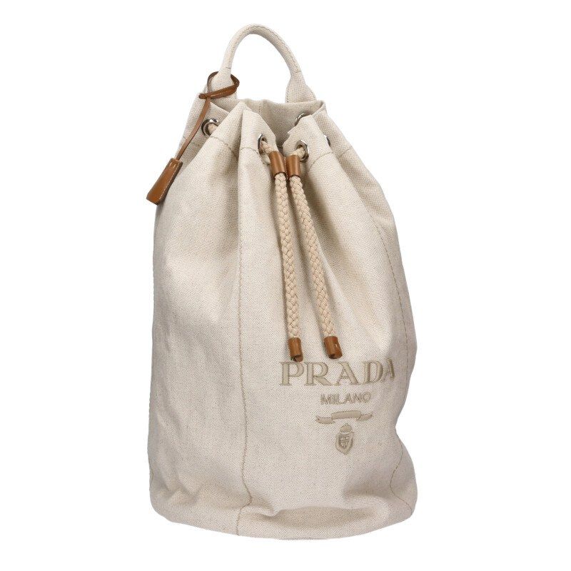 Prada Drawstring Duffle Shoulder Bag