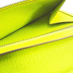 Hermes Bearn Souffle Verso Wallet Silver Yellow Leather — view 8