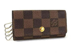 Louis Vuitton Key Case Multicles 4 Brown Damier 4 Rows Gold Key Holder