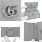 Gucci Key Case GG Marmont Leather Gray 6 Consecutive Key Holder — view 6