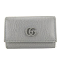 Gucci Key Case GG Marmont Leather Gray 6 Consecutive Key Holder