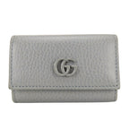 Gucci Key Case GG Marmont Leather Gray 6 Consecutive Key Holder