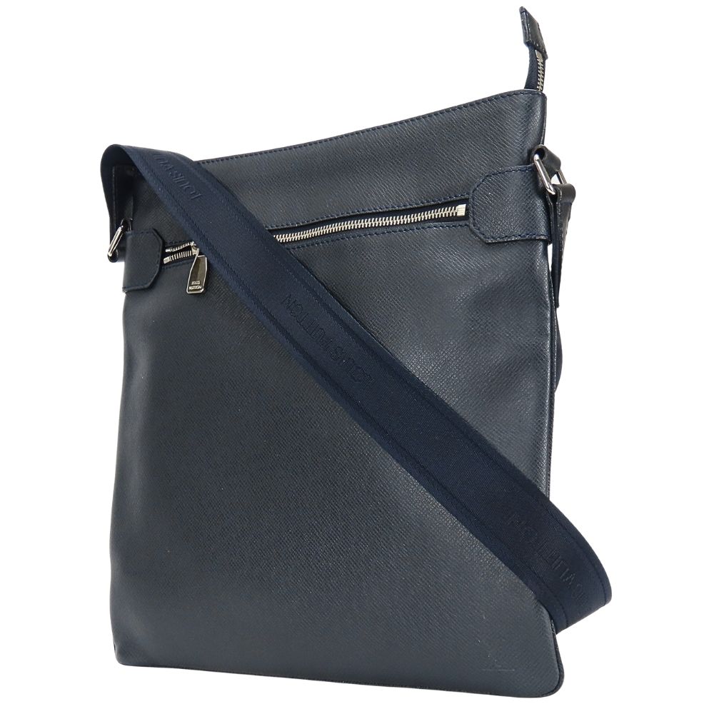 Louis Vuitton Shoulder Bag Sasha Taiga Dark Navy Crossbody Daily Use — view 2