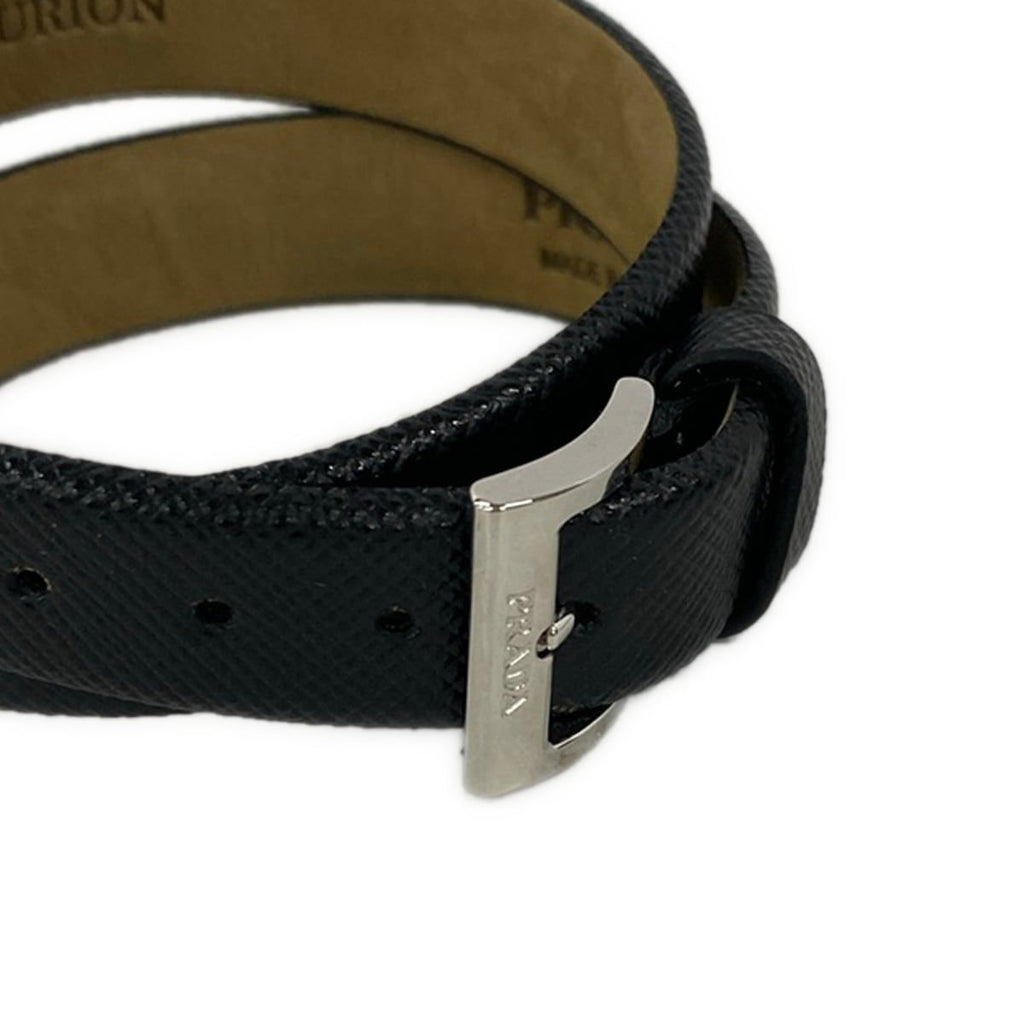 Prada Bracelet Leather Black Centurion — view 2