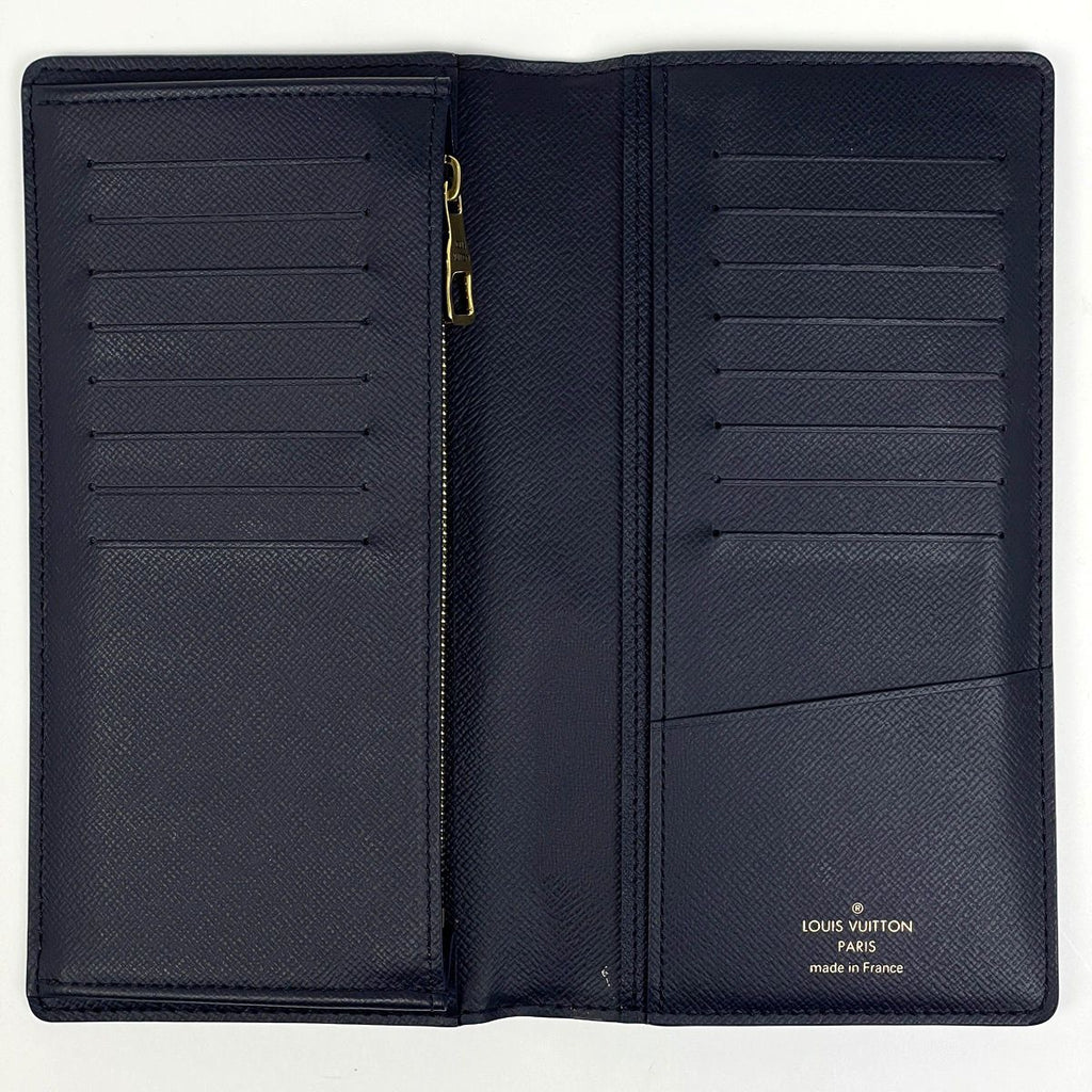 Louis Vuitton Portefeuille Brazza NM Monogram Bree Wallet Navy — view 8
