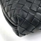 Bottega Veneta Intrecciato Nodini Shoulder Bag Leather Black — view 3