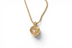 Dior Necklace Choca Vintage Heart Motif Rhinestone Gold — view 7