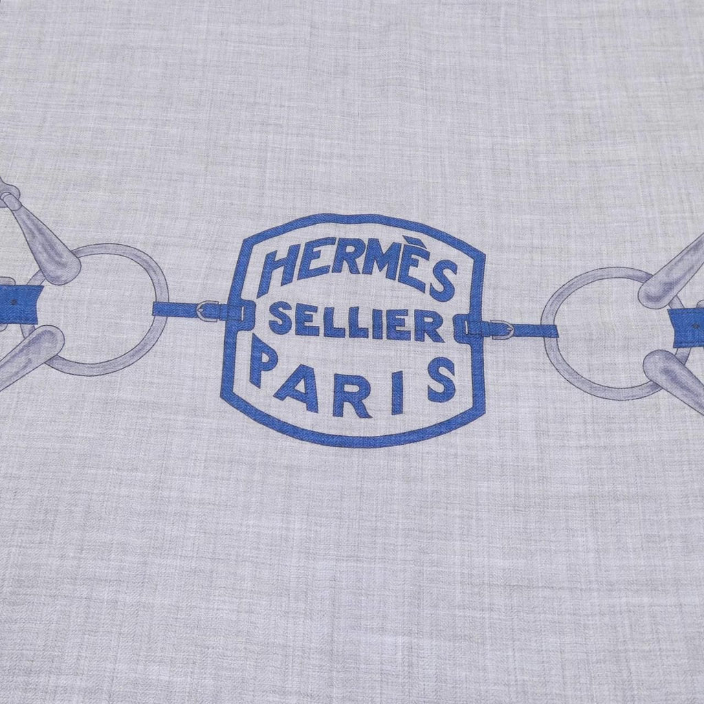 Hermes Tatersale Rectangle Stole Scarf — view 4