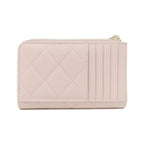 Chanel Card Case Card Holders Pink — view 2