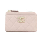 Chanel Card Case Card Holders Pink