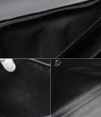 Chanel Handbag Gold Quilted Caviar Leather Single Flap — view 8