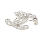 Chanel Brooch CC Logo Rhinestone Faux Pearl — view 2