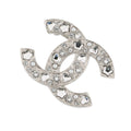 Chanel Brooch CC Logo Rhinestone Faux Pearl