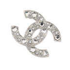 Chanel Brooch CC Logo Rhinestone Faux Pearl